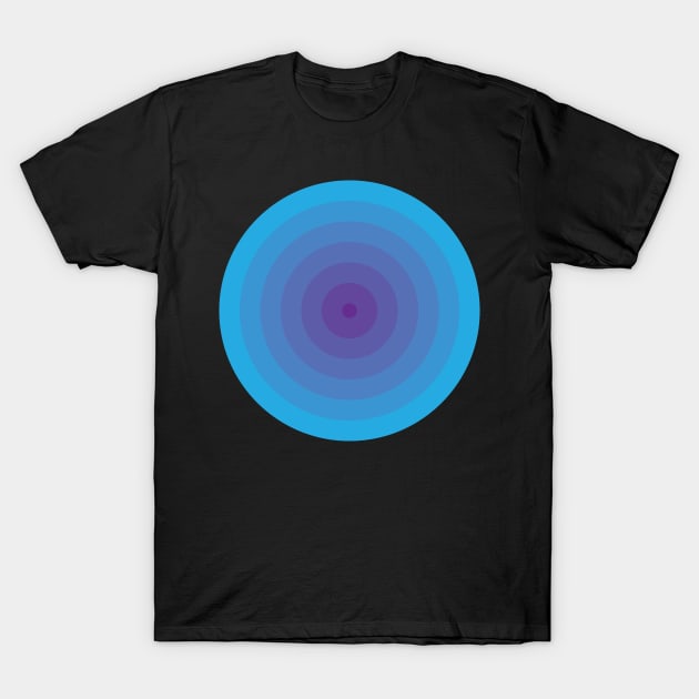 Bullseye in Blue T-Shirt by DenAlex